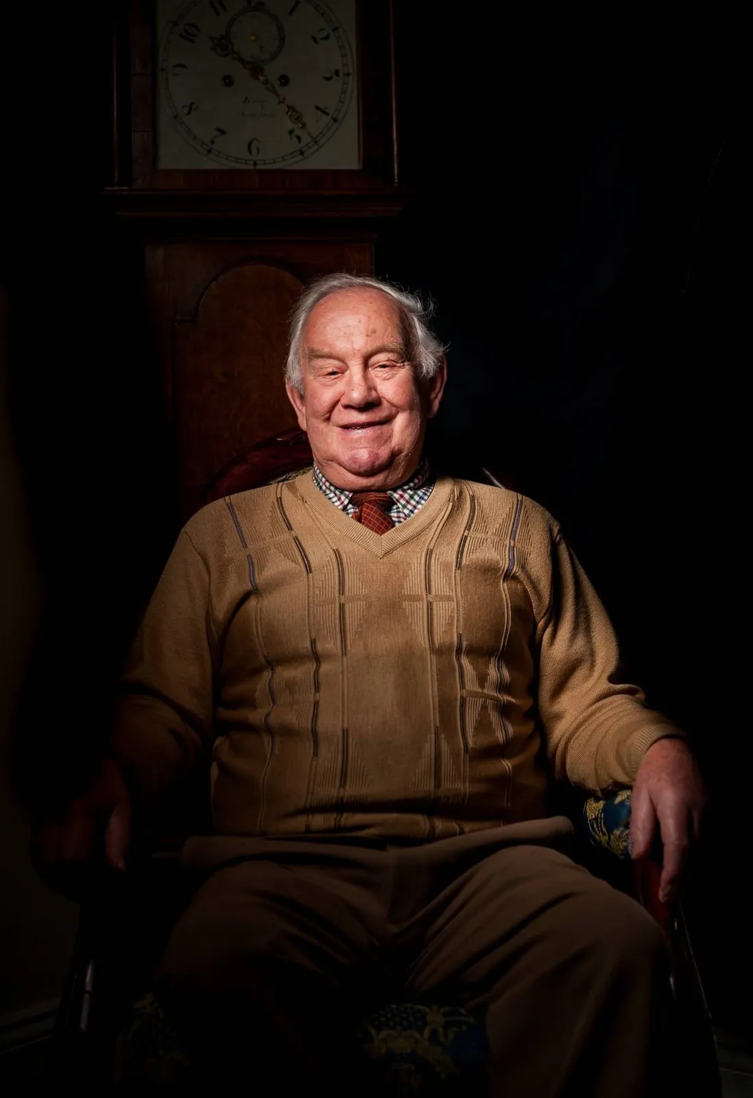 Colour portrait of Arthur Mew