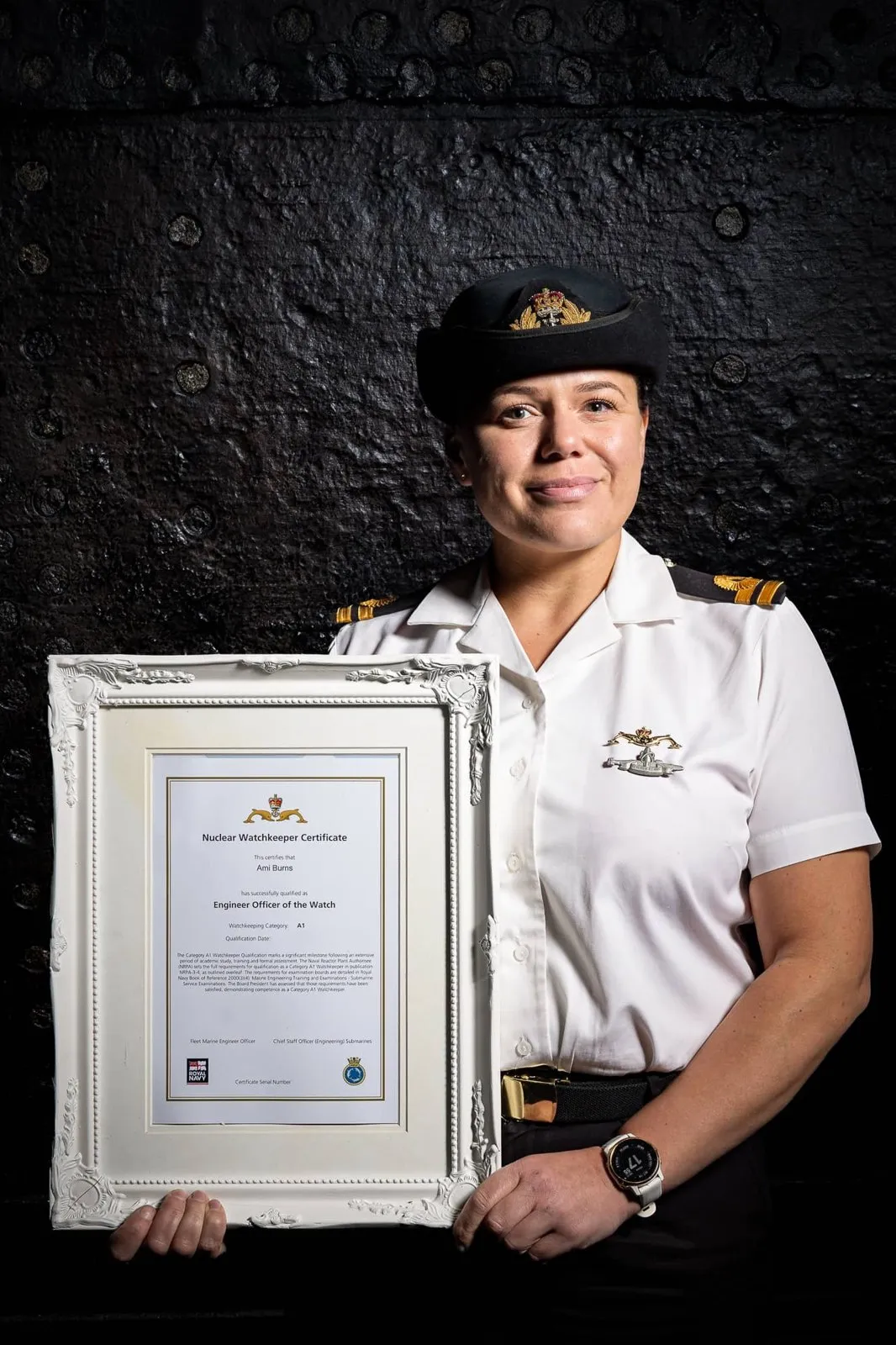 Colour portrait of Lieutenant Ami Burns